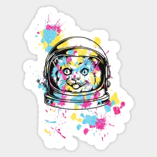 Astronaut Cat Sticker